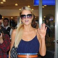 Paris Hilton arrives at Ataturk airport in Istanbul